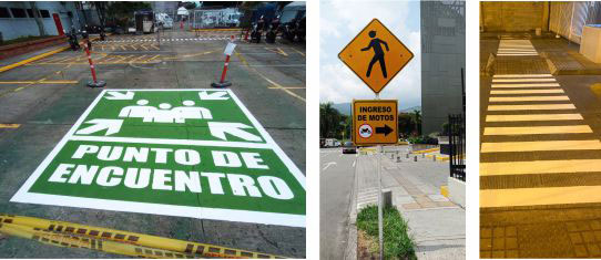 señalización vial punto de fabrica y demarcaciones